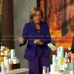 Robin’s purple blazer and wide-leg pants on Good Morning America