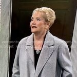 Ronnie’s grey coat on General Hospital