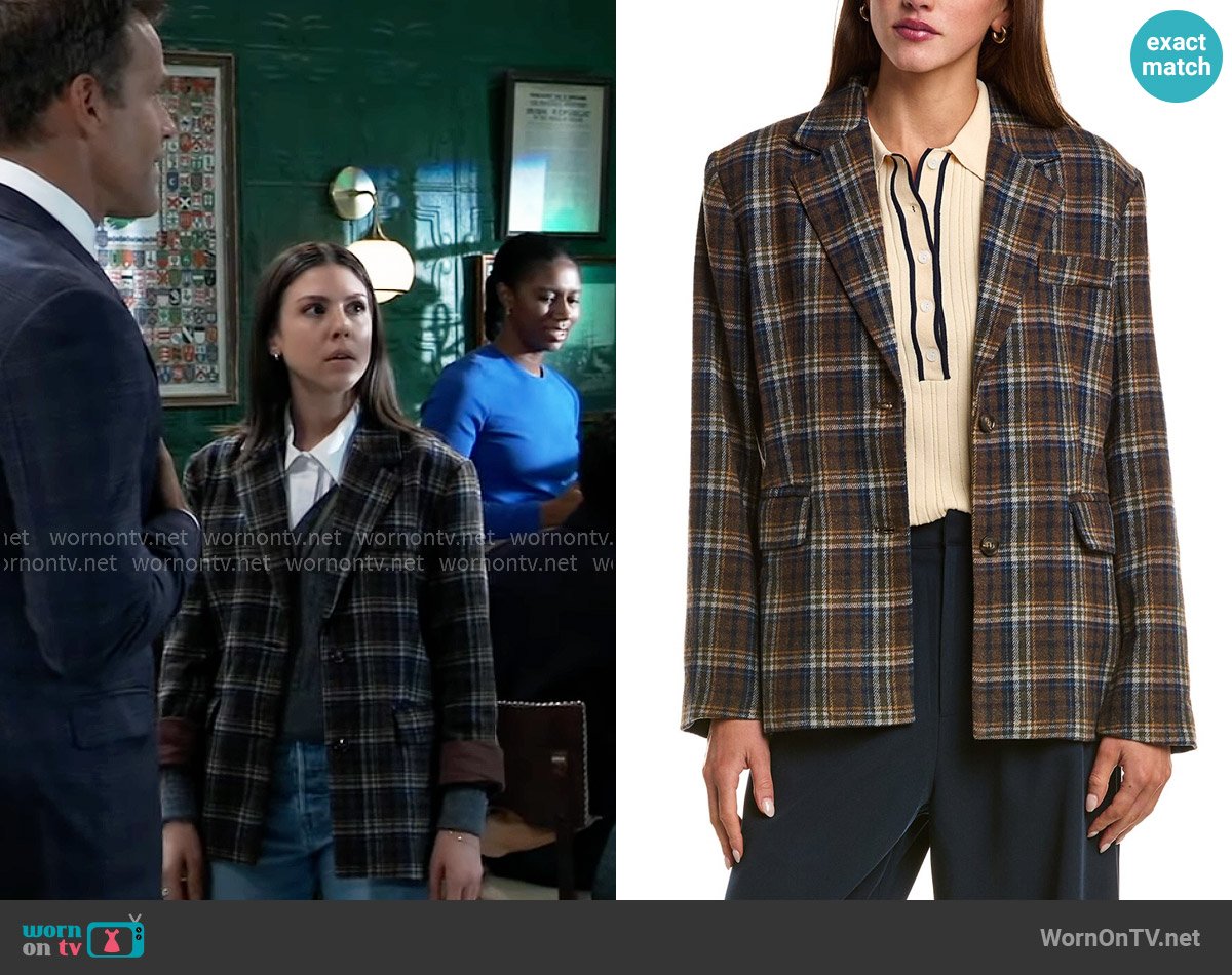 Sadie & Sage Old Money Oversized Blazer worn by Kristina Corinthos-Davis (Kate Mansi) on General Hospital