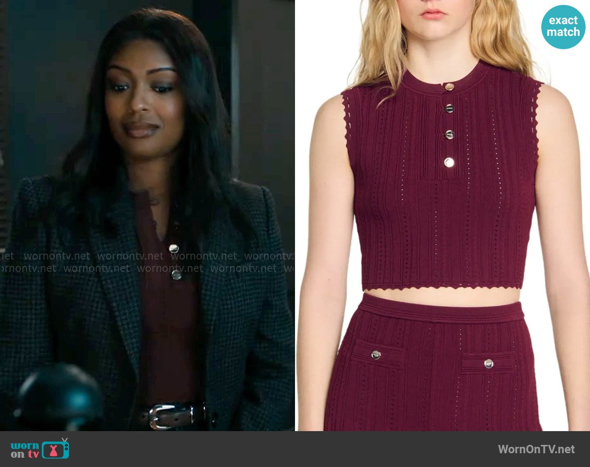 Sandro Isla Sweater worn by Daphne (Javicia Leslie) on High Potential