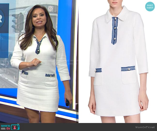 Sandro Paige Dress worn by Adelle Caballero on Today
