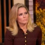 Sara’s brown sweater and lace skirt on The View