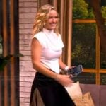 Sara’s colorblock asymmetric dress on The View