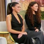 Sarah Jane Nader’s black sleeveless blazer dress on Sherri