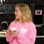 Sara’s pink heart sweatshirt on The View