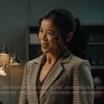Sarah’s houndstooth blazer on Matlock