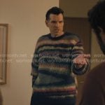 Sasha’s fluffy striped sweater on Nobody Wants This