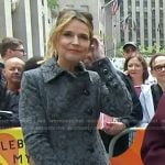 Savannah’s grey paisley coat on Today