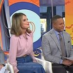 Savannah’s white heeled loafers on Today