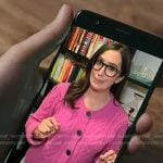 Savannah’s pink cable knit cardigan on Today