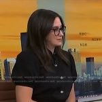 Savannah’s black puff sleeve jumpsuit on NBC News Daily