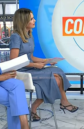 Savannah's blue studded sandals on Today