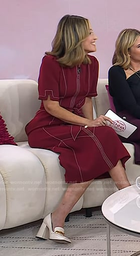 Savannah’s white heeled loafers on Today