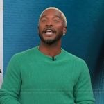 Scott’s green sweater on Access Hollywood
