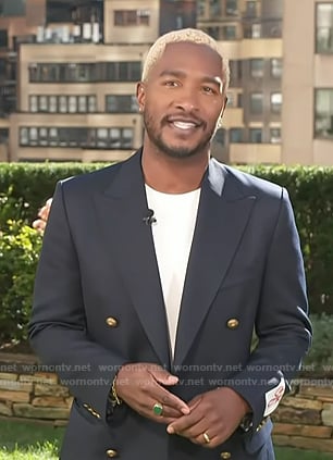 Scott’s navy blazer on Access Hollywood