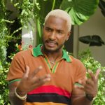 Scott’s striped polo on Access Hollywood