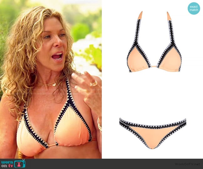 Seafolly Orange Bikini worn by Peg on The Golden Bachelor