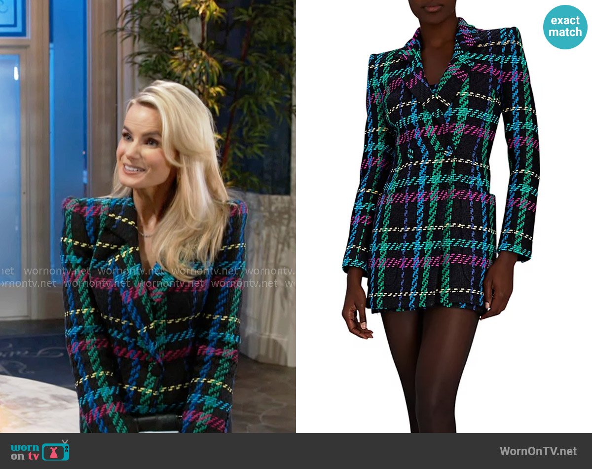 Sergio Hudson Double Breasted Blazer Dress worn by Vanessa McBride (Lauren Buglioli) on Beyond the Gates