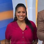 Sheinelle’s pink short sleeve cardigan on Today