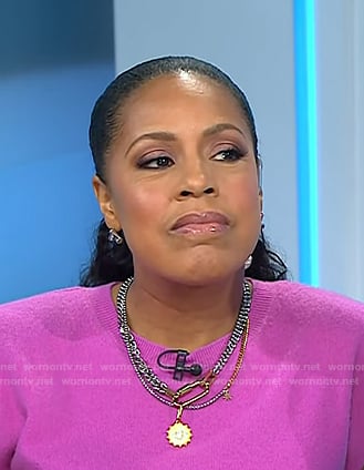 Sheinelle's layered chain necklace on Today