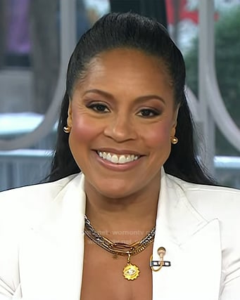 Sheinelle's layered chain necklace on Today