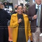 Sheinelle’s yellow belted trench coat on Today