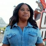 Sherri’s denim jumpsuit on Sherri