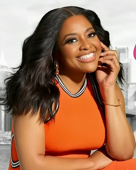 Sherri’s orange cutout dress on Sherri