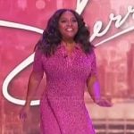 Sherri’s pink metallic dress on Sherri