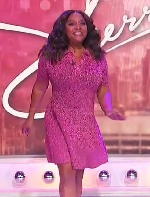 Sherri’s pink metallic dress on Sherri