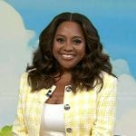 Sherri’s yellow plaid jacket and shorts on Today