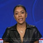 Shirleen’s black leather dress on Good Morning America