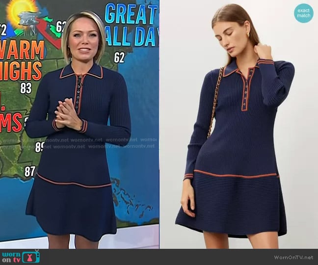 Shoshanna Viola Knit Dress worn by Dylan Dreyer on Today