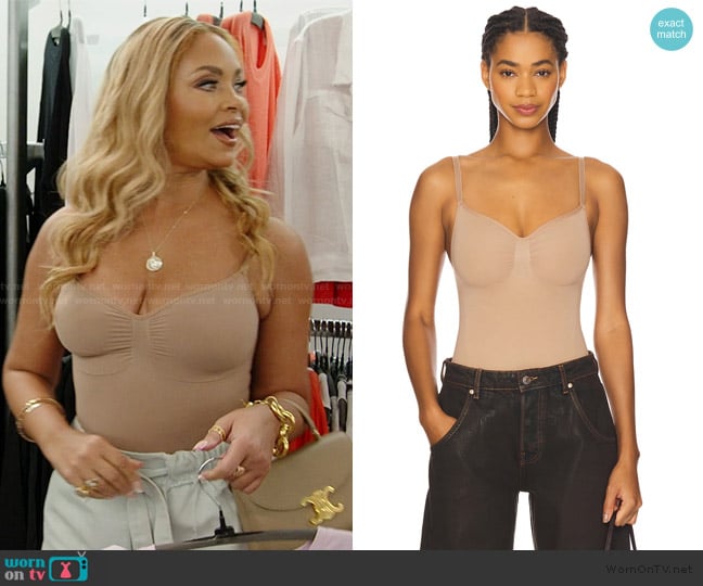 Skims Seamless Sculpt Bodysuit Brief worn by Gizelle Bryant on The Real Housewives of Potomac