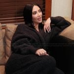 Kim’s black teddy robe on The Kardashians