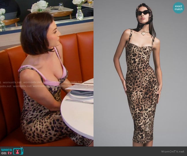 SKIMS x Dolce & Gabbana Skims Body Dress worn by Bronwyn Newport on The Real Housewives of Salt Lake City