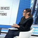 Savannah’s black leather slingback pumps on Today