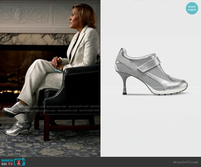 Sneex The Tepper Shoes in Silver worn by Robin Roberts on Good Morning America