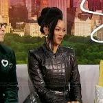 Sonequa Martin-Green’s leather peplum jacket on Sherri