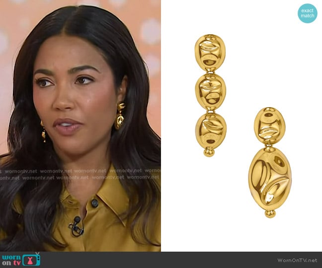 Sordo Puerto Asymmetric Earrings worn by Emma Grede on Today