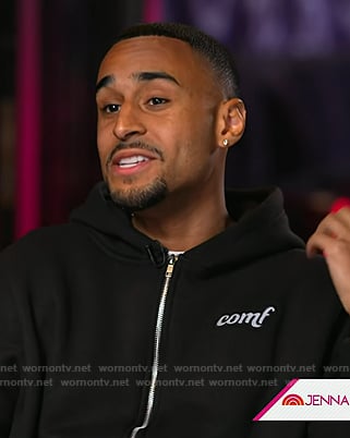 Speedy Morman's black hoodie on Today