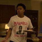 Spenser’s Tupac graphic tee on Reasonable Doubt