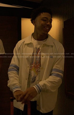 Spenser's white stripe jacket on Reasonable Doubt