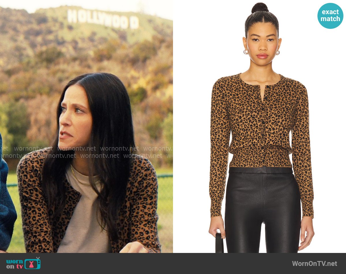 Sprwmn Baby Cardigan V2 in Leopard worn by Esther Roklov (Jackie Tohn) on Nobody Wants This