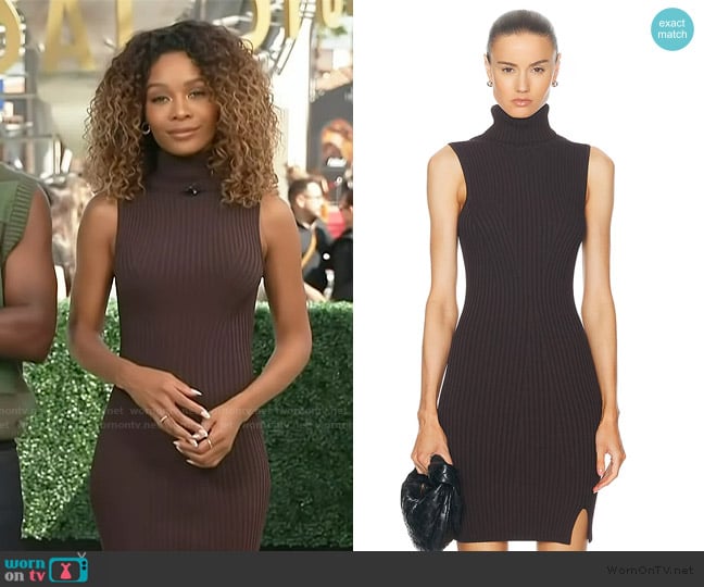Staud Callum Dress worn by Zuri Hall on Access Hollywood