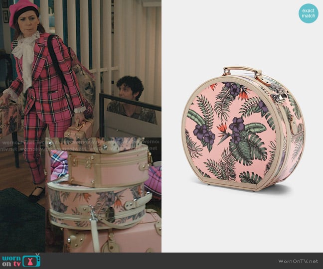 Steamline Luggage The Botanist Hat Box in Floral worn by Elsbeth Tascioni (Carrie Preston) on Elsbeth