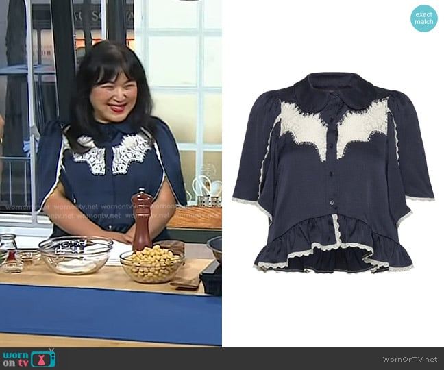 Stella Nova Delicate Lace Shirt worn by Hetty Lui McKinnon on Today