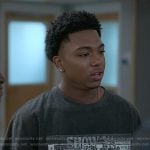 Spenser’s black graphic tee on Reasonable Doubt