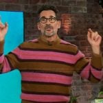 Lawrence Zarian’s striped wool sweater on The Kelly Clarkson Show