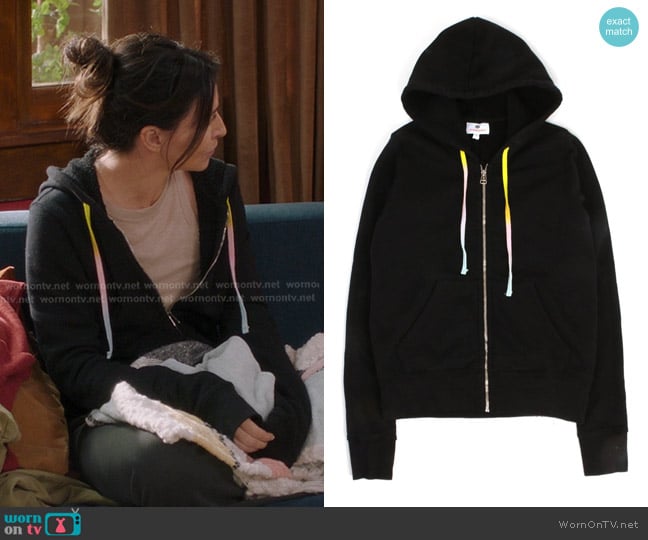 Sundry Zip Up Hoodie worn by Amelia Shepherd (Caterina Scorsone) on Greys Anatomy